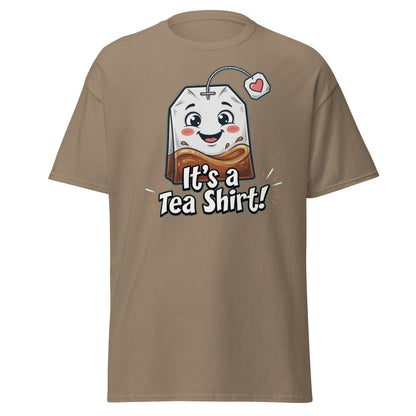 It's a Tea Shirt! Funny Tea Pun T-Shirt - Brown Savana - TeeRipple