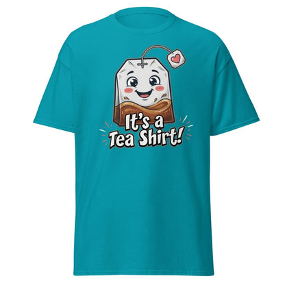 It's a Tea Shirt! Funny Tea Pun T-Shirt - Tropical Blue - TeeRipple