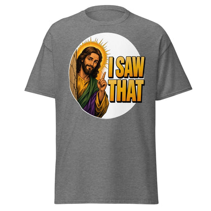 Jesus I Saw That Funny T-Shirt – Comic Religious Humor - Graphite Heather - TeeRipple