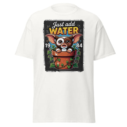 Just Add Water Cute Monster T-Shirt - Retro 1984 Tee - White - TeeRipple
