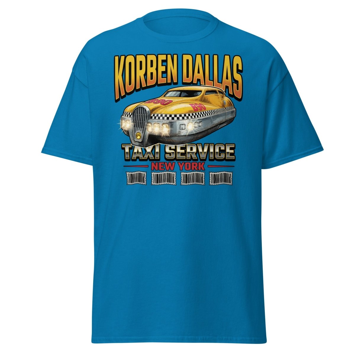 Korben Dallas Taxi Service New York T-Shirt – Fifth Element Tee - Sapphire - TeeRipple