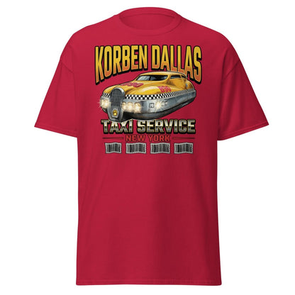 Korben Dallas Taxi Service New York T-Shirt – Fifth Element Tee - Cardinal - TeeRipple
