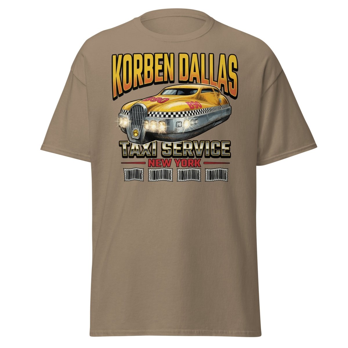 Korben Dallas Taxi Service New York T-Shirt – Fifth Element Tee - Brown Savana - TeeRipple