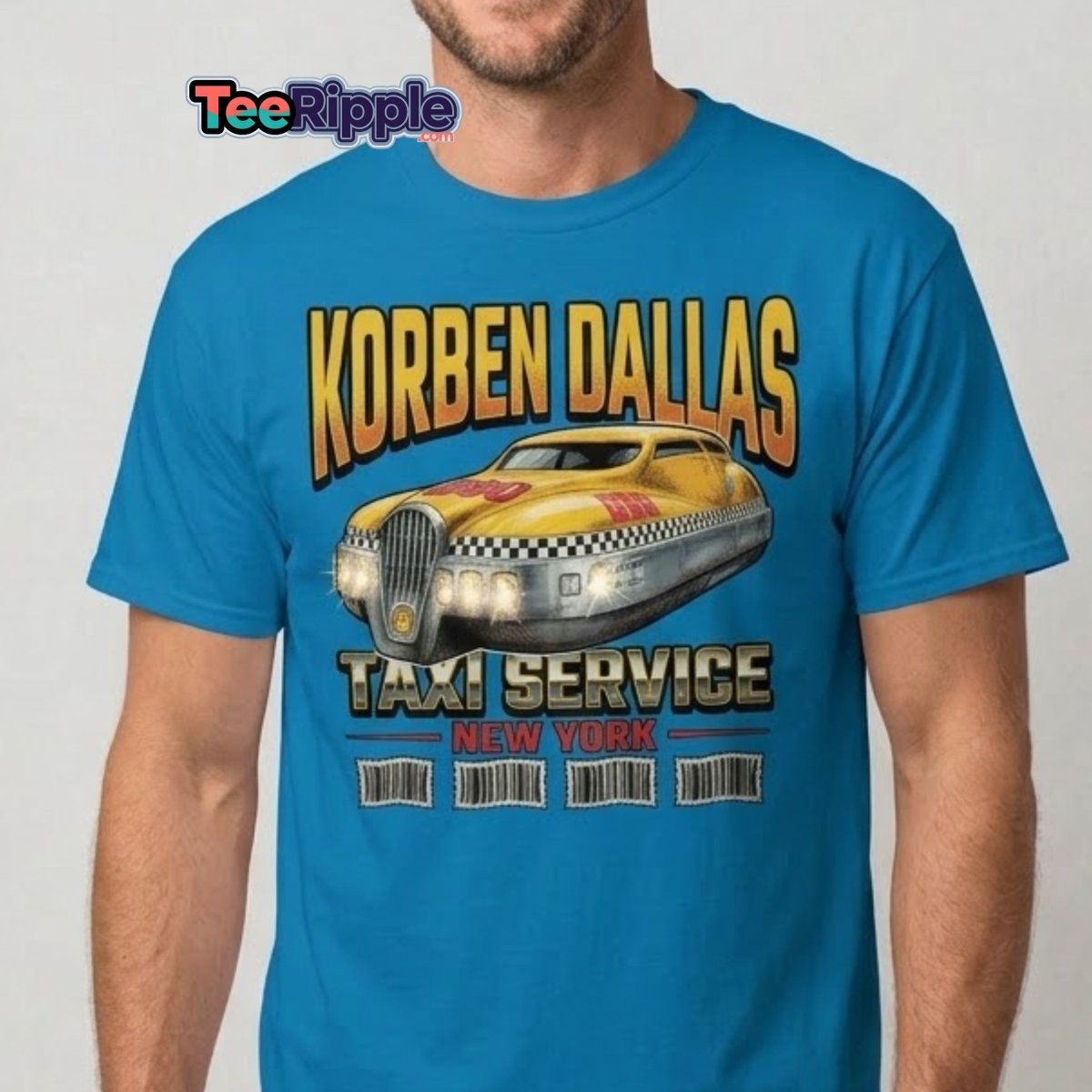 Korben Dallas Taxi Service New York T-Shirt – Fifth Element Tee - Maroon - TeeRipple