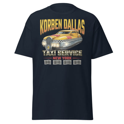 Korben Dallas Taxi Service New York T-Shirt – Fifth Element Tee - Navy - TeeRipple