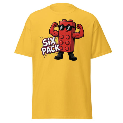 Lego Six Pack Muscular Red Brick T-Shirt – Funny Gym Tee - Daisy - TeeRipple