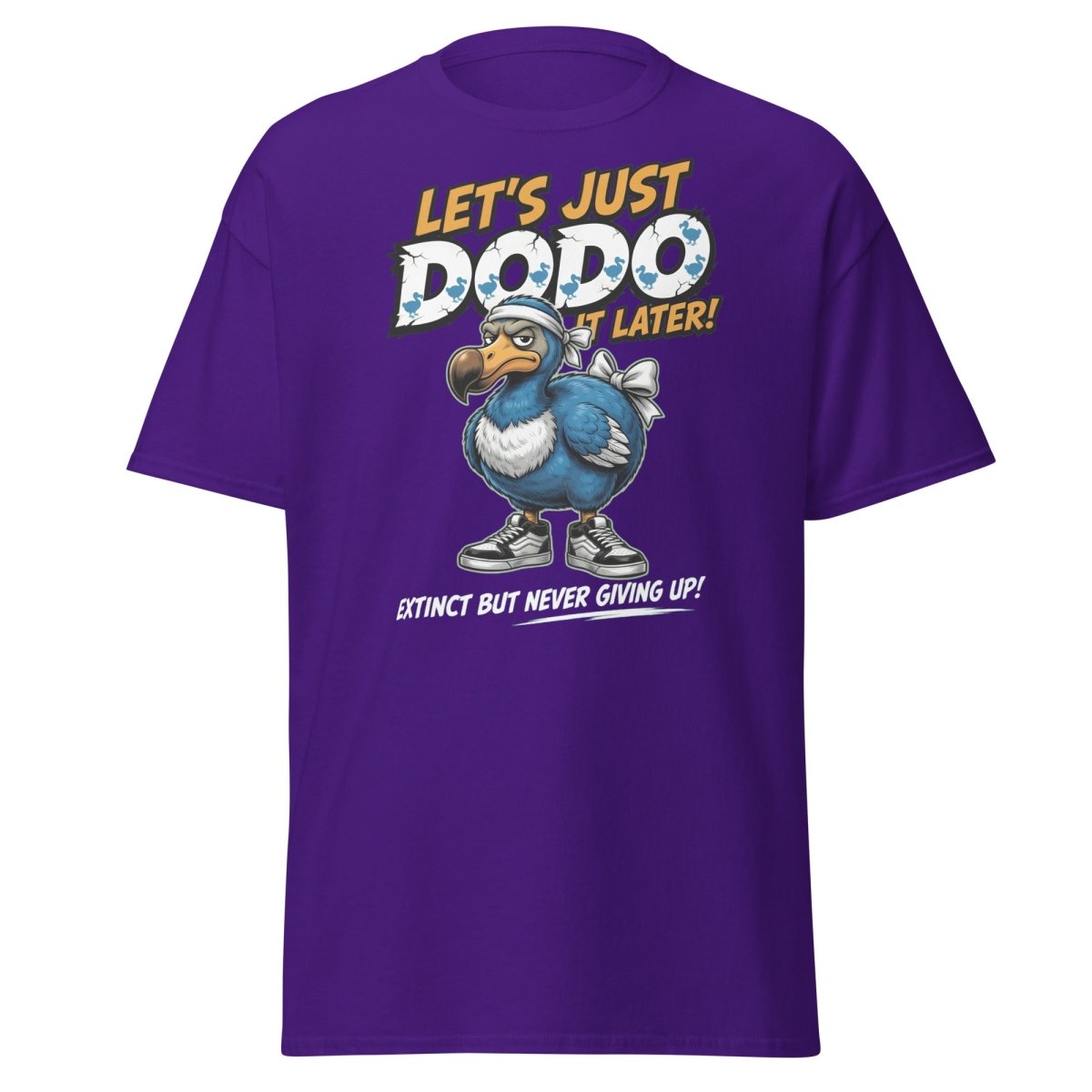 Let’s Just Dodo It Later Funny Procrastination Tee - Purple - TeeRipple