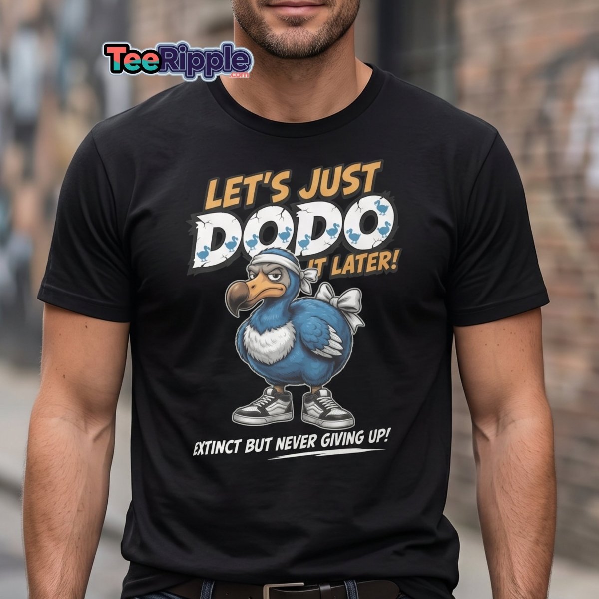 Let’s Just Dodo It Later Funny Procrastination Tee - Maroon - TeeRipple