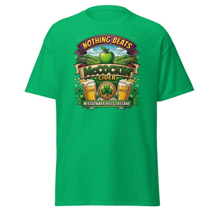 McCockin' Cider Funny T-Shirt – Hilarious Irish Parody Tee - Irish Green - TeeRipple