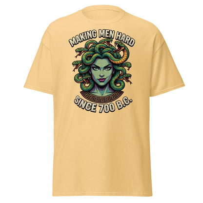 Medusa "Making Men Hard" Since 700 BC T-Shirt - Yellow Haze - TeeRipple