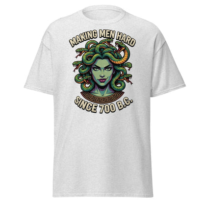 Medusa "Making Men Hard" Since 700 BC T-Shirt - Ash - TeeRipple