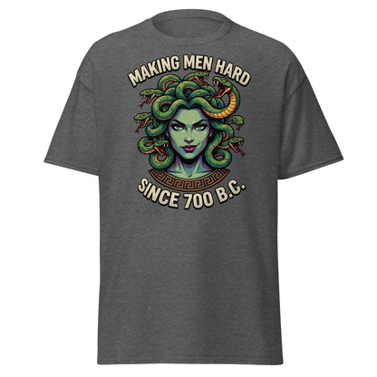 Medusa "Making Men Hard" Since 700 BC T-Shirt - Dark Heather - TeeRipple