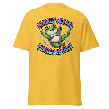 Mentally Sick & Physically Thick Frog T-Shirt - Daisy - TeeRipple