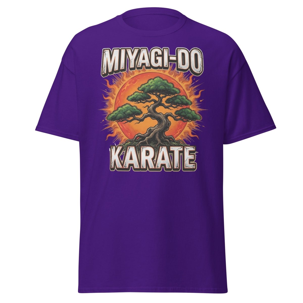 Miyagi - Do Karate Bonsai T-Shirt – Karate Kid Inspired - Purple - TeeRipple