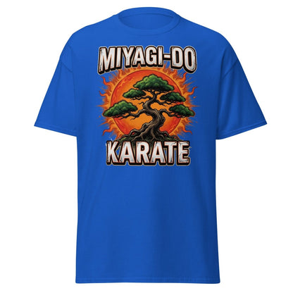Miyagi - Do Karate Bonsai T-Shirt – Karate Kid Inspired - Royal - TeeRipple
