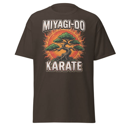 Miyagi - Do Karate Bonsai T-Shirt – Karate Kid Inspired - Dark Chocolate - TeeRipple