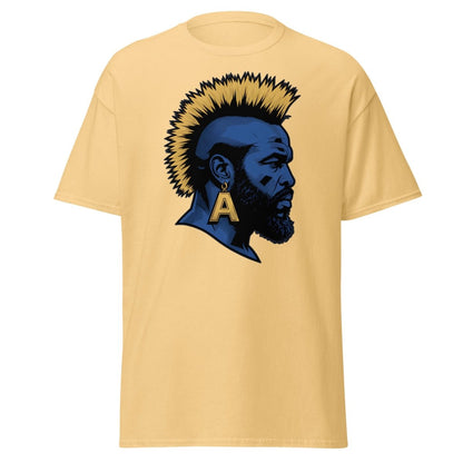 Mohawk Punk Rocker T-Shirt – Comic Book Style Tee - Yellow Haze - TeeRipple