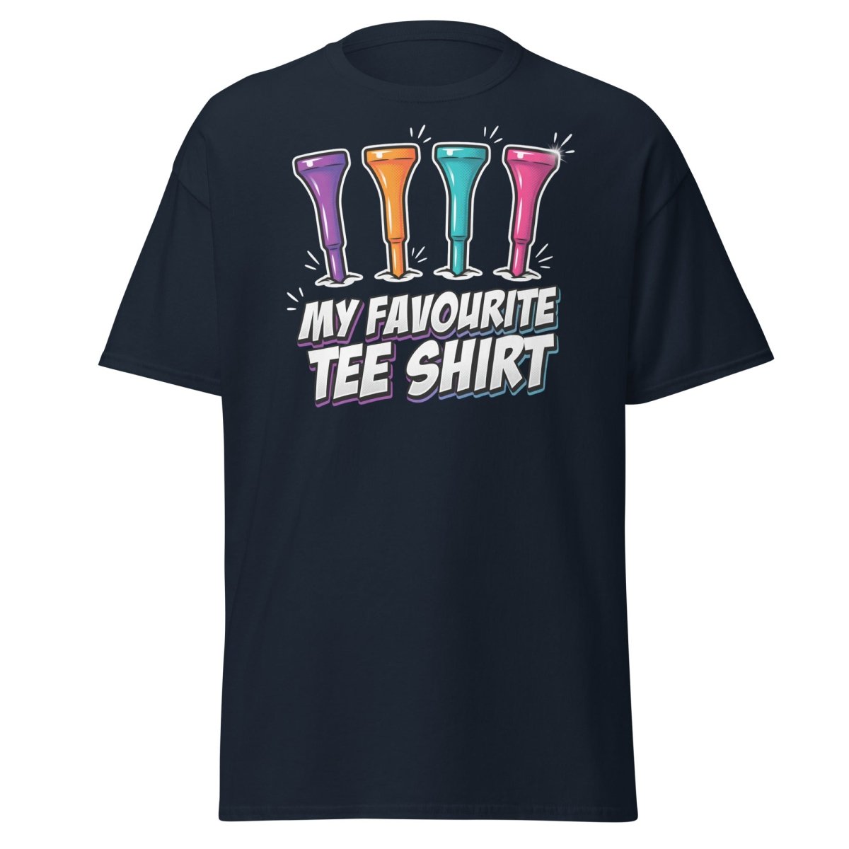 My Favourite Tee Shirt Golf Pun T-Shirt - Navy - TeeRipple