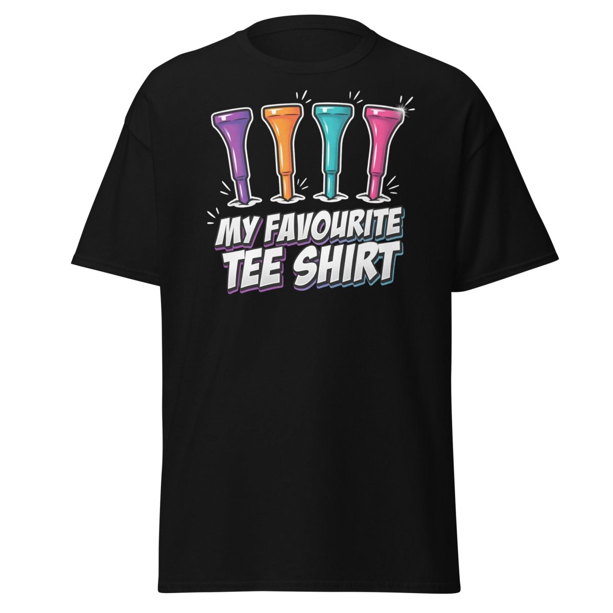 My Favourite Tee Shirt Golf Pun T-Shirt - Black - TeeRipple