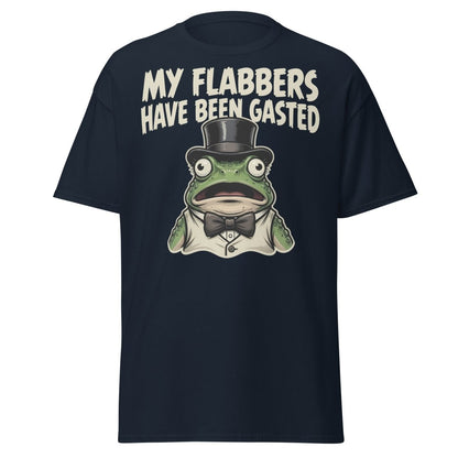 My Flabbers Have Been Gasted Frog T-Shirt | Funny Tee - Navy - TeeRipple