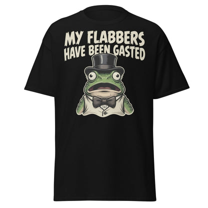 My Flabbers Have Been Gasted Frog T-Shirt | Funny Tee - Black - TeeRipple