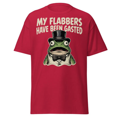 My Flabbers Have Been Gasted Frog T-Shirt | Funny Tee - Cardinal - TeeRipple