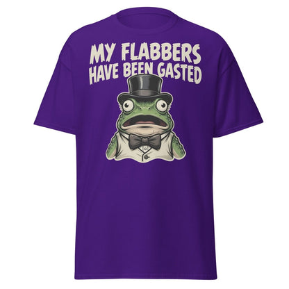 My Flabbers Have Been Gasted Frog T-Shirt | Funny Tee - Purple - TeeRipple