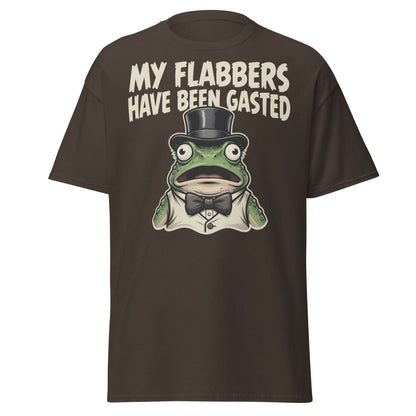 My Flabbers Have Been Gasted Frog T-Shirt | Funny Tee - Dark Chocolate - TeeRipple