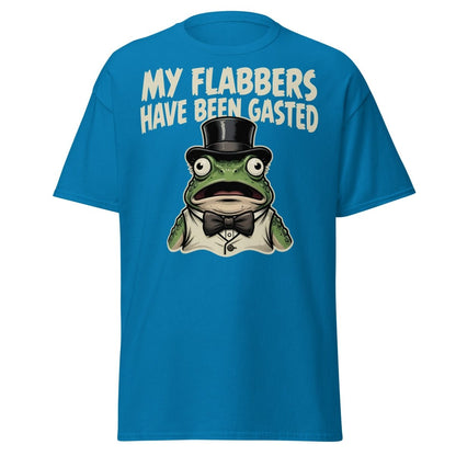 My Flabbers Have Been Gasted Frog T-Shirt | Funny Tee - Sapphire - TeeRipple
