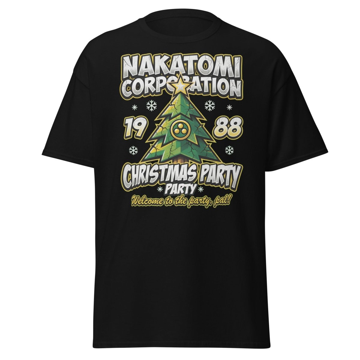Nakatomi Corporation 1988 Christmas Party Die Hard T-Shirt - Black - TeeRipple