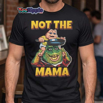 Not the Mama Dinosaurs T-Shirt - Baby Sinclair - Maroon - TeeRipple