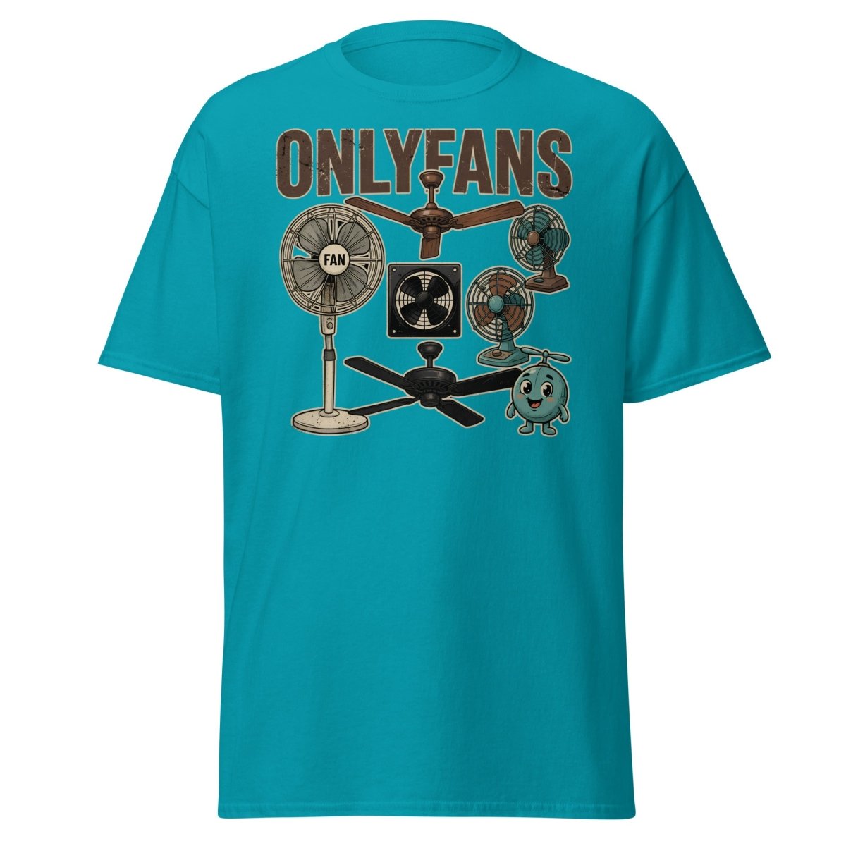 OnlyFans Parody T-Shirt Funny Fan Design - Tropical Blue - TeeRipple