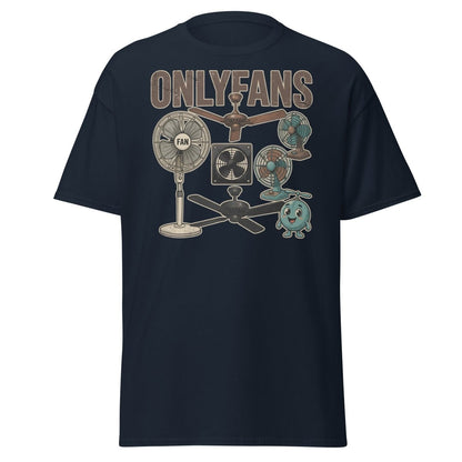 OnlyFans Parody T-Shirt Funny Fan Design - Navy - TeeRipple
