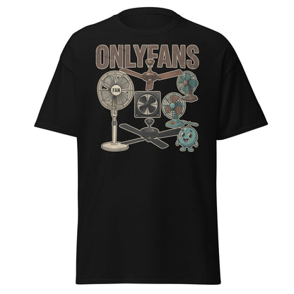 OnlyFans Parody T-Shirt Funny Fan Design - Black - TeeRipple
