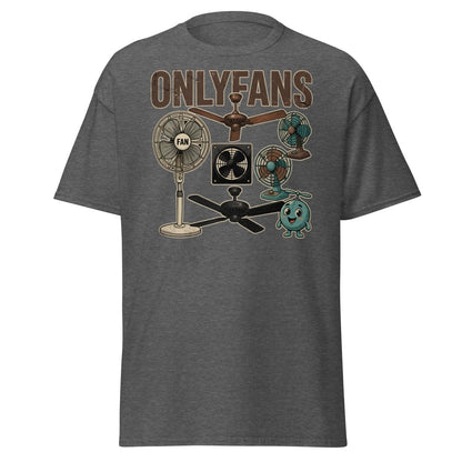 OnlyFans Parody T-Shirt Funny Fan Design - Dark Heather - TeeRipple