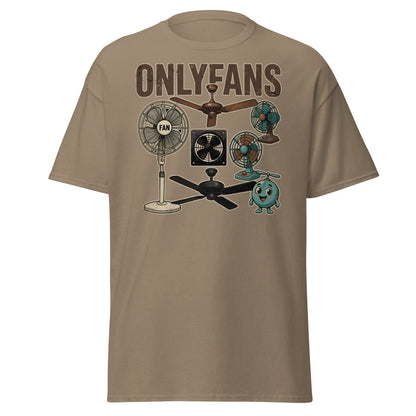 OnlyFans Parody T-Shirt Funny Fan Design - Brown Savana - TeeRipple