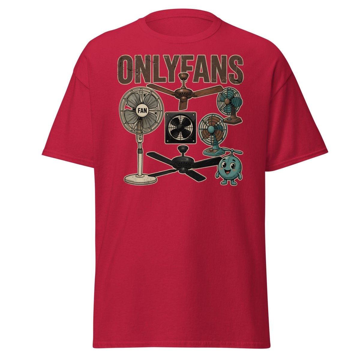 OnlyFans Parody T-Shirt Funny Fan Design - Cardinal - TeeRipple