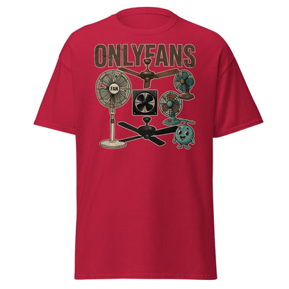 OnlyFans Parody T-Shirt Funny Fan Design - Cardinal - TeeRipple