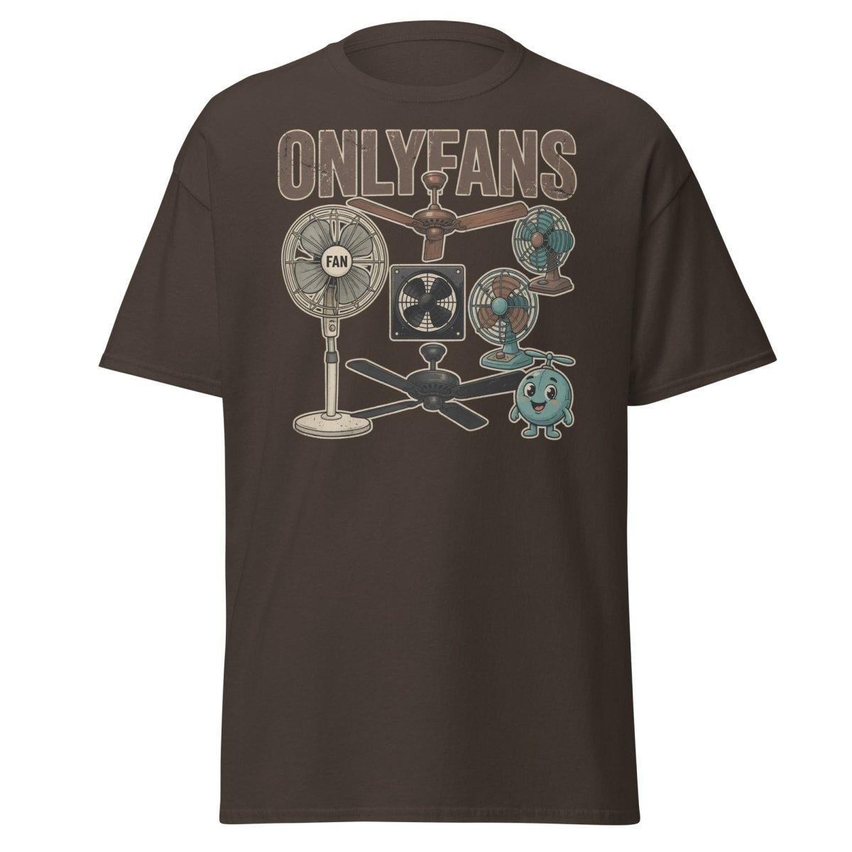 OnlyFans Parody T-Shirt Funny Fan Design - Dark Chocolate - TeeRipple