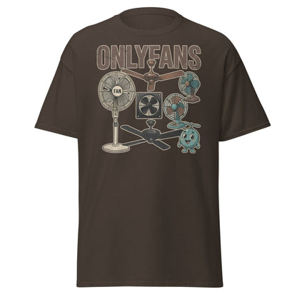 OnlyFans Parody T-Shirt Funny Fan Design - Dark Chocolate - TeeRipple
