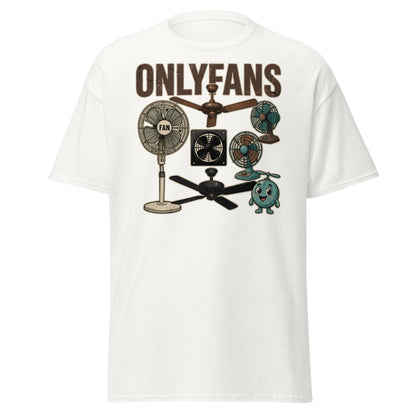 OnlyFans Parody T-Shirt Funny Fan Design - White - TeeRipple