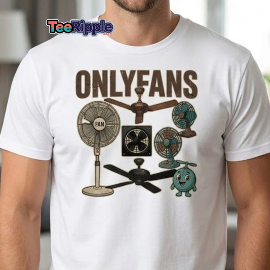 OnlyFans Parody T-Shirt Funny Fan Design - Maroon - TeeRipple