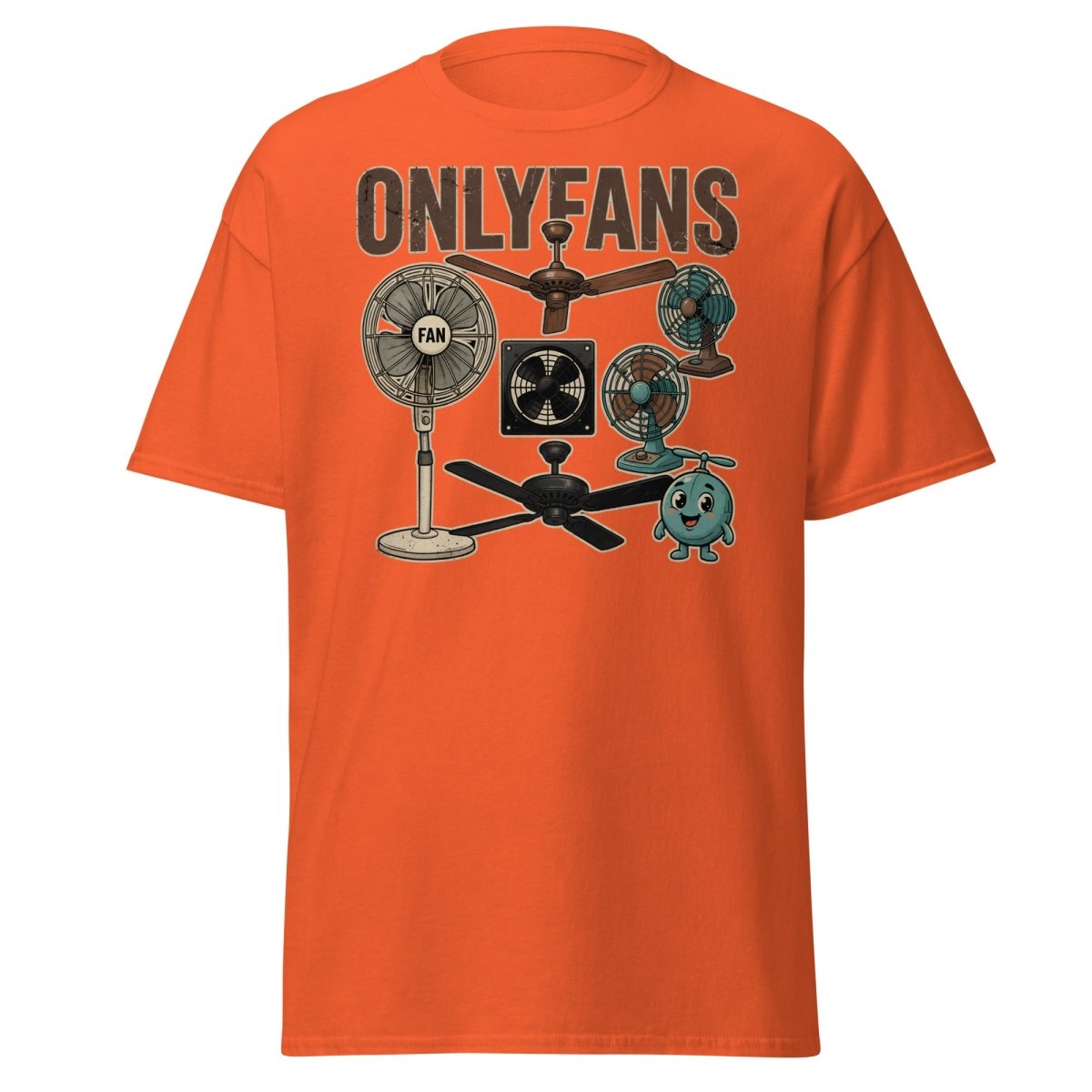 OnlyFans Parody T-Shirt Funny Fan Design - Orange - TeeRipple