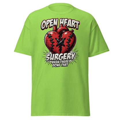 Open Heart Surgery T-Shirt – Been There Done That Funny Tee - Lime - TeeRipple