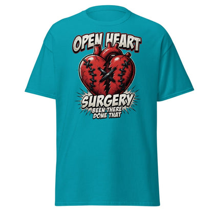 Open Heart Surgery T-Shirt – Been There Done That Funny Tee - Tropical Blue - TeeRipple