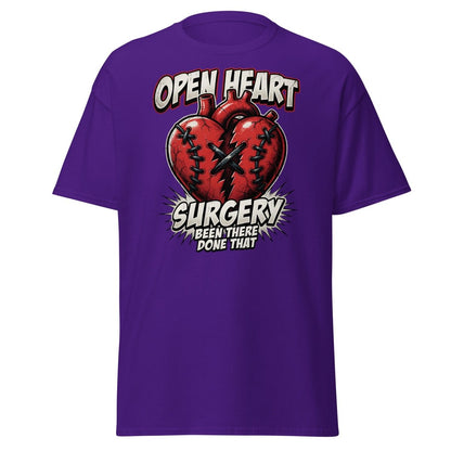 Open Heart Surgery T-Shirt – Been There Done That Funny Tee - Purple - TeeRipple