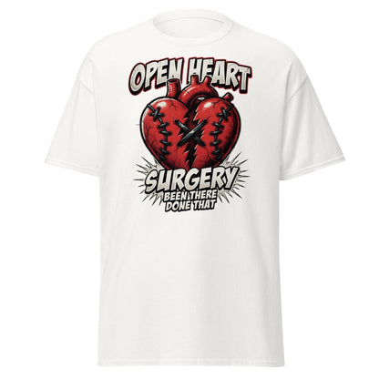 Open Heart Surgery T-Shirt – Been There Done That Funny Tee - White - TeeRipple