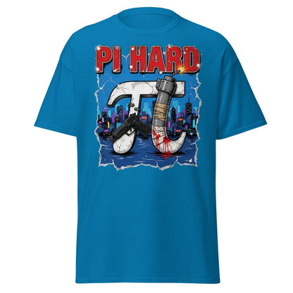 Pi Hard T-Shirt - Funny Math Die Hard Parody Tee - Sapphire - TeeRipple