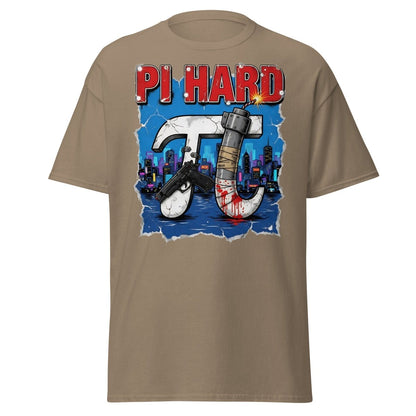 Pi Hard T-Shirt - Funny Math Die Hard Parody Tee - Brown Savana - TeeRipple