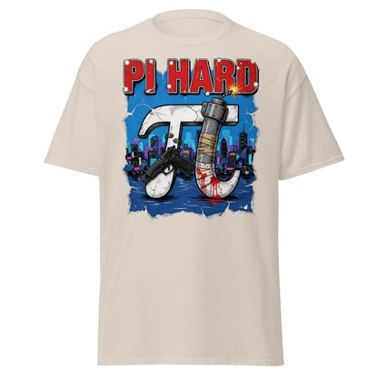 Pi Hard T-Shirt - Funny Math Die Hard Parody Tee - Natural - TeeRipple
